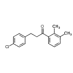 structure of CAS# 898787-94-5, 3-(4-Chlorophenyl)-1-(2,3-dimethylphenyl)-1-propanone;3-(4-chlorophenyl)-2',3'-dimethylpropiophenone