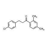 structure of CAS# 898787-97-8, 3-(4-Chlorophenyl)-1-(2,4-dimethylphenyl)-1-propanone;3-(4-chlorophenyl)-2',4'-dimethylpropiophenone