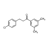 结构式 CAS# 898788-09-5, 3-(4-氯苯基)-1-(3,5-二甲基苯基)-1-丙酮