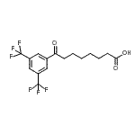 结构式 CAS# 898788-16-4, 8-[3,5-二(三氟甲基)苯基]-8-氧代辛酸