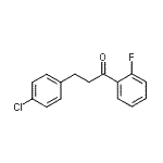 structure of CAS# 898788-23-3, 3-(4-Chlorophenyl)-1-(2-fluorophenyl)-1-propanone;3-(4-chlorophenyl)-2'-fluoropropiophenone