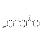 structure of CAS# 898788-28-8, {3-[(4-Methyl-1-piperazinyl)methyl]phenyl}(phenyl)methanone;3-(4-methylpiperazinomethyl)benzophenone