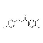 structure of CAS# 898788-47-1, 3-(4-Chlorophenyl)-1-(3,4-difluorophenyl)-1-propanone;3-(4-chlorophenyl)-3',4'-difluoropropiophenone