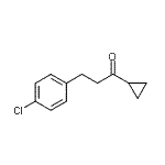structure of CAS# 898788-55-1, 3-(4-Chlorophenyl)-1-cyclopropyl-1-propanone;2-(4-chlorophenyl)ethyl cyclopropyl ketone