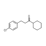 structure of CAS# 898788-61-9, 3-(4-Chlorophenyl)-1-cyclohexyl-1-propanone;2-(4-Chlorophenyl)ethyl cyclohexyl ketone