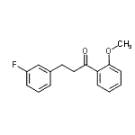structure of CAS# 898788-71-1, 3-(3-Fluorophenyl)-1-(2-methoxyphenyl)-1-propanone;3-(3-fluorophenyl)-2'-methoxypropiophenone