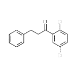 结构式 CAS# 898788-81-3, 1-(2,5-二氯苯基)-3-苯基-1-丙酮