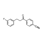 结构式 CAS# 898788-85-7, 4-[3-(3-氟苯基)丙酰]苯甲腈