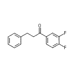 structure of CAS# 898788-90-4, 1-(3,4-Difluorophenyl)-3-phenyl-1-propanone;3',4'-difluoro-3-phenylpropiophenone