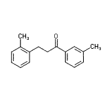 structure of CAS# 898789-07-6, 3-(2-Methylphenyl)-1-(3-methylphenyl)-1-propanone;3'-methyl-3-(2-methylphenyl)propiophenone