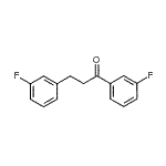 structure of CAS# 898789-14-5, 1,3-Bis(3-fluorophenyl)-1-propanone;3'-Fluoro-3-(3-fluorophenyl)propiophenone