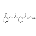structure of CAS# 898789-30-5, Ethyl 3-[3-(2-methylphenyl)propanoyl]benzoate;3'-carboethoxy-3-(2-methylphenyl)propiophenone