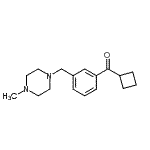 structure of CAS# 898789-41-8, Cyclobutyl{3-[(4-methyl-1-piperazinyl)methyl]phenyl}methanone;cyclobutyl 3-(4-methylpiperazinomethyl)phenyl ketone