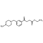 structure of CAS# 898789-47-4, Ethyl 4-{3-[(4-methyl-1-piperazinyl)methyl]phenyl}-4-oxobutanoate;ethyl 4-[3-(4-methylpiperazinomethyl)phenyl]-4-oxobutyrate