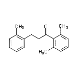 structure of CAS# 898789-56-5, 1-(2,6-Dimethylphenyl)-3-(2-methylphenyl)-1-propanone;2',6'-dimethyl-3-(2-methylphenyl)propiophenone