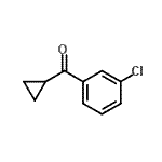 structure of CAS# 898789-97-4, (3-Chlorophenyl)(cyclopropyl)methanone;3-Chlorophenyl cyclopropyl ketone