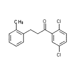 structure of CAS# 898789-99-6, 1-(2,5-Dichlorophenyl)-3-(2-methylphenyl)-1-propanone;2',5'-dichloro-3-(2-methylphenyl)propiophenone