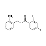 structure of CAS# 898790-08-4, 1-(2,4-Difluorophenyl)-3-(2-methylphenyl)-1-propanone;2',4'-difluoro-3-(2-methylphenyl)propiophenone
