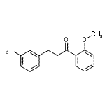 结构式 CAS# 898790-37-9, 1-(2-甲氧基苯基)-3-(3-甲基苯基)-1-丙酮
