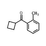 结构式 CAS# 898790-38-0, 环丁基(2-甲基苯基)甲酮