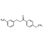 structure of CAS# 898790-57-3, 3-(3-Methylphenyl)-1-[4-(methylsulfanyl)phenyl]-1-propanone;3-(3-methylphenyl)-4'-thiomethylpropiophenone