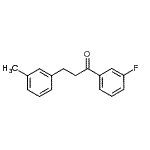 structure of CAS# 898790-67-5, 1-(3-Fluorophenyl)-3-(3-methylphenyl)-1-propanone;3'-fluoro-3-(3-methylphenyl)propiophenone
