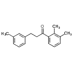 structure of CAS# 898790-69-7, 1-(2,3-Dimethylphenyl)-3-(3-methylphenyl)-1-propanone;2',3'-dimethyl-3-(3-methylphenyl)propiophenone