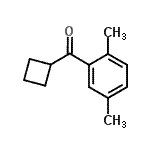 structure of CAS# 898790-70-0, Cyclobutyl(2,5-dimethylphenyl)methanone;cyclobutyl 2,5-dimethylphenyl ketone
