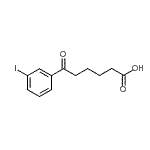 结构式 CAS# 898790-86-8, 6-(3-碘苯基)-6-氧代己酸