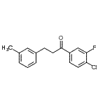 结构式 CAS# 898790-90-4, 1-(4-氯-3-氟苯基)-3-(3-甲基苯基)-1-丙酮