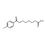 结构式 CAS# 898790-98-2, 8-(4-碘苯基)-8-氧代辛酸