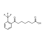 结构式 CAS# 898791-01-0, 7-氧代-7-[2-(三氟甲基)苯基]庚酸