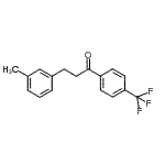 结构式 CAS# 898791-08-7, 3-(3-甲基苯基)-1-[4-(三氟甲基)苯基]-1-丙酮