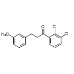 structure of CAS# 898791-23-6, 1-(2,3-Dichlorophenyl)-3-(3-methylphenyl)-1-propanone;2',3'-dichloro-3-(3-methylphenyl)propiophenone