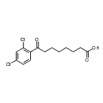 结构式 CAS# 898791-27-0, 8-(2,4-二氯苯基)-8-氧代辛酸
