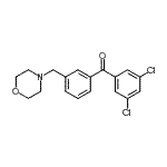 结构式 CAS# 898792-26-2, (3,5-二氯苯基)[3-(4-吗啉基甲基)苯基]甲酮