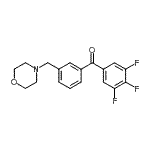 CAS 登录号：898792-34-2， [3-(4-吗啉基甲基)苯基](3,4,5-三氟苯基)甲酮