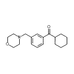 结构式 CAS# 898792-42-2, 环己基[3-(4-吗啉基甲基)苯基]甲酮