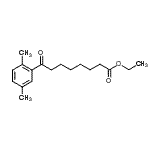 structure of CAS# 898792-88-6, Ethyl 8-(2,5-dimethylphenyl)-8-oxooctanoate;ethyl 8-(2,5-dimethylphenyl)-8-oxooctanoate