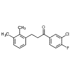 structure of CAS# 898792-95-5, 1-(3-Chloro-4-fluorophenyl)-3-(2,3-dimethylphenyl)-1-propanone;3'-chloro-3-(2,3-dimethylphenyl)-4'-fluoropropiophenone