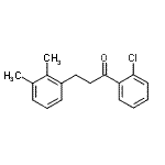 structure of CAS# 898792-98-8, 1-(2-Chlorophenyl)-3-(2,3-dimethylphenyl)-1-propanone;2'-chloro-3-(2,3-dimethylphenyl)propiophenone