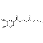 structure of CAS# 898793-06-1, Ethyl 5-(3,4-dimethylphenyl)-5-oxopentanoate;ethyl 5-(3,4-dimethylphenyl)-5-oxovalerate