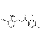 结构式 CAS# 898793-16-3, 1-(2-氯-4-氟苯基)-3-(2,3-二甲基苯基)-1-丙酮