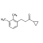 structure of CAS# 898793-43-6, 1-Cyclopropyl-3-(2,3-dimethylphenyl)-1-propanone;cyclopropyl 2-(2,3-dimethylphenyl)ethyl ketone