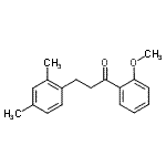 结构式 CAS# 898793-59-4, 3-(2,4-二甲基苯基)-1-(2-甲氧基苯基)-1-丙酮
