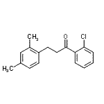 结构式 CAS# 898794-26-8, 1-(2-氯苯基)-3-(2,4-二甲基苯基)-1-丙酮