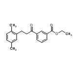 结构式 CAS# 898794-94-0, 乙基3-[3-(2,5-二甲基苯基)丙酰]苯甲酸酯