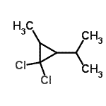 CAS#: 89891-44-1， 1,1-Dichloro-2-isopropyl-3-methylcyclopropane