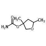 CAS 登录号：89895-73-8， 氨基甲酸,四氢-3,5-二甲基-3-呋喃基酯