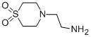 structure of CAS# 89937-52-0, 4-(2-Aminoethyl)Thiomorpholine 1,1-Dioxide;1-DIOXIDE-4-THIOMORPHOLINEPROPANEETHANAMINE;N-(2-AMINOETHYL) THIOMORPHOLINE 1,1-DIOXIDE;4-(2-AMINOETHYL)THIOMORPHOLINE 1,1-DIOXIDE